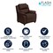 Flash Furniture Kids Recliner, 26" to 39" x 28", Upholstery Color: Brown BT-7985-KID-BRN-LEA-GG - alternate 7